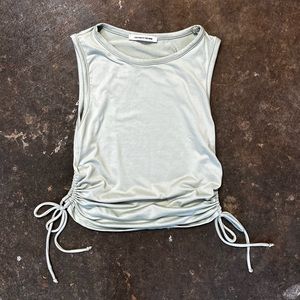 Pastel Blue Tank Crop